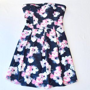 (NWOT) Abercrombie Kids Strapless Floral Dress - XL (16)